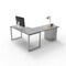 We'Re It Connect It L-Shaped Desk, 77 in D X 30 in H, 60 in W X Thermally Fused Laminate DI60304824L1BBF-BS-GO - alternate 7